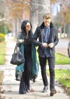 Vanessa Hudgens and Austin Butler heading to a friend's house